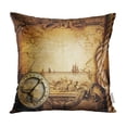 thumbnail image 1 of BOSDECO Map Adventure Stories Treasure Vintage Old Abstract Pillow Case Pillow Cover 18x18 inch, 1 of 1