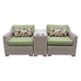 thumbnail image 3 of TK Classics Coast 3 Piece Outdoor Wicker Patio Furniture Set 03b, 3 of 11