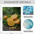 thumbnail image 3 of Diamond Art Kit for Adults, Orange Slices Green Leaves Bubbles Diamond Painting for Adults Beginners, DIY Diamond Art Painting Kits, 5D Diamond Painting Crafts for Home Decor 12x16 Frameless, 3 of 7