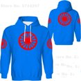 thumbnail image 3 of Sudadera con capucha para hombre de primavera y otoño de 2024, sudadera con capucha con estampado 3D de la bandera gitana romana, sudaderas con capucha de manga larga de gran tamaño para hombre, 3 of 5