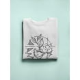thumbnail image 3 of Human Heart And Plant Sketch Sweatshirt Men -Image by Shutterstock, Male Medium, 3 of 4