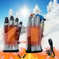 thumbnail image 2 of USB Electric Heating Gloves, Five-Finger Full Heat Warm Gloves, Adjustable Temperature Heated Gloves for Outdoor Work, Skiing and Winter Sports, Windproof and Durable Cold Weather Gloves, 2 of 6