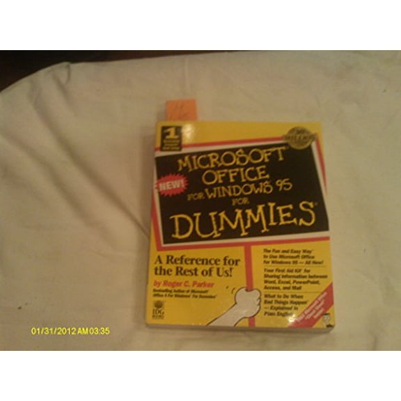 Pre-Owned Microsoft Office for Windows 95 for Dummies (SERIAL), 9781568849171, 1568849176, Paperback, 1 edition