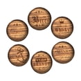thumbnail image 3 of 6 posavasos de madera para bebidas, protección de mesa, juego de posavasos de 3,9 pulgadas, para mesa de café y decoración de bar., 3 of 8