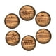thumbnail image 3 of 6 Posavasos de Madera para Bebidas, Protección de Mesa, Juego de Posavasos de 3,9 Pulgadas, Posavasos para Mesa de Café Y Decoración de Bar., 3 of 9