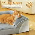 thumbnail image 4 of PAWZ Road Orthopedic Dog Bed Removable Washable Cover Non-Slip Bottom Dog Sofa Bed, S-XL, Gray, 4 of 16