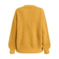 thumbnail image 6 of Meichang Oversized Cardigan Sweaters for Women Open Front Long Sleeve Chunky Cardigan Knit Sweater Fall Winter Soft Button Down Cardigans Yellow XXXL, 6 of 9
