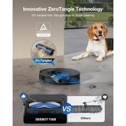 ECOVACS DEEBOT T30S Pro Robot Vacuum and Mop - 11000Pa, ZeroTangle Technology, TruEdge Adaptive Edge Mopping, AI Obstacle Avoidance, Auto-Mop Lifting