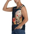 thumbnail image 3 of Bixox Men's Casino Poker Chips Printed Shirt Sleeveless Fitness Tank Top-Small, 3 of 7