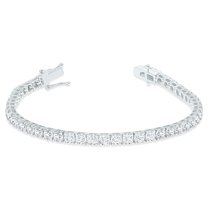 SZUL Women's 9 Carat TW Diamond Tennis Bracelet in 14K White Gold