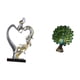 thumbnail image 5 of Figura de pareja besándose y estatua de , colección de esculturas de animales, elegante adorno de mesa para dormitorio, boda, oficina, sala d, 5 of 8