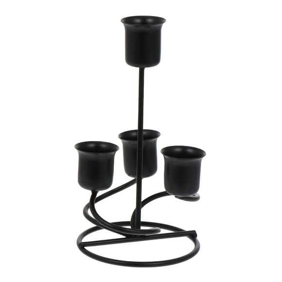 Soporte de vela retro de la vela decorativa europea Soporte de la vela del hierro