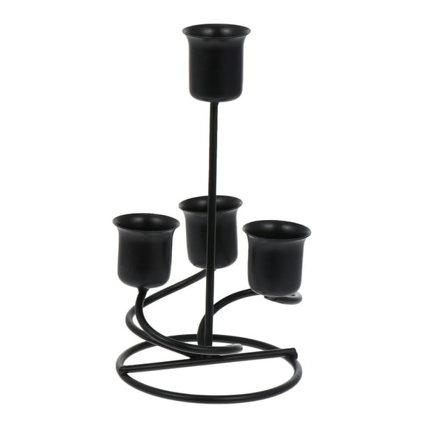 Soporte de vela retro de la vela decorativa europea Soporte de la vela del hierro