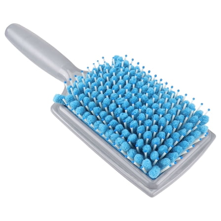 FELTECHELECTR Paddle Hair Brush for Thick Hair Fabric Blue 1Pcs