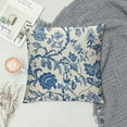 thumbnail image 2 of Nawypu  Chinoiserie Bird Floral Pillow Covers Blue White Flowers Birds Throw Pillow Case Rustic Decoration Cushion Case for Outdoor Activity Sofa Home Couch Office Room Car,, 2 of 5
