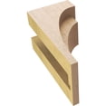 thumbnail image 6 of 5"W x 5"D x 10"H Wide Rivera Rough Cedar Woodgrain TimberThane Corbel, Primed Tan, 6 of 6