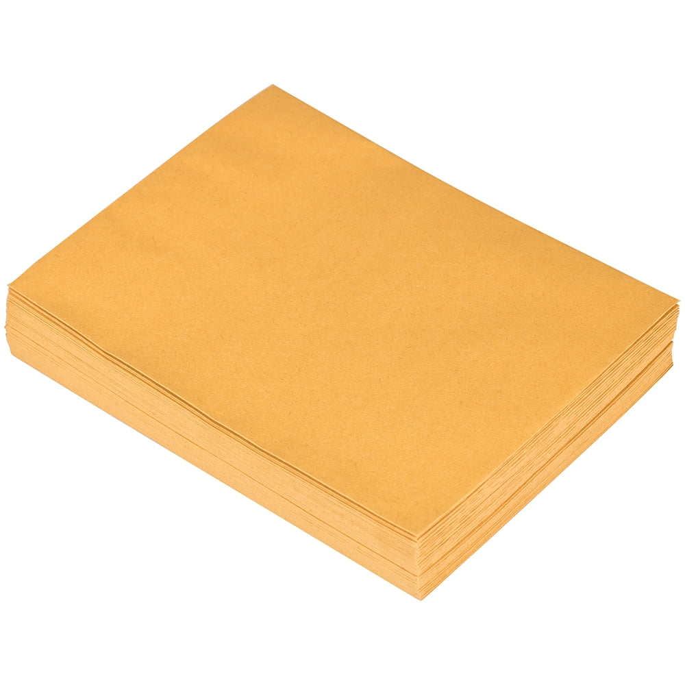 JAM Paper Open End Catalog Envelopes, 5 1/2" x 7 1/2", Brown Kraft Manila, 100 Per Pack