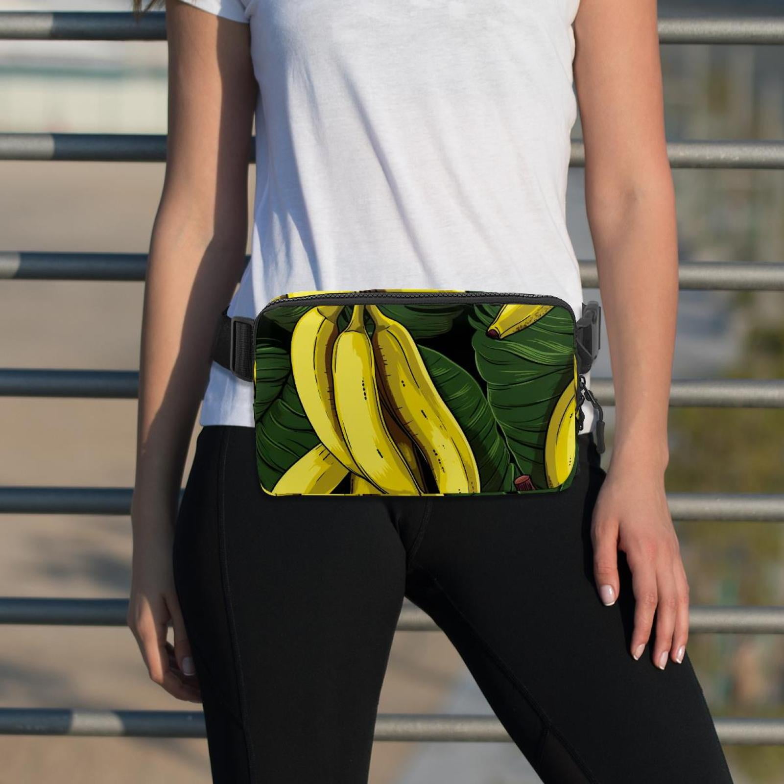 Bananas Adjustable Lightweight Unisex Waist Bag Running Belt with Extension Strap Money Belt Holder