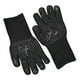 thumbnail image 4 of Guantes para parrilla de barbacoa, resistentes al calor, aislantes, ignífugos, de silicona para cocinar en horno. negro, 4 of 9