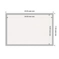 thumbnail image 4 of Amanti Art White Cork Board Framed Hera Chrome Bulletin Board 25 in. x 17 in., 4 of 7