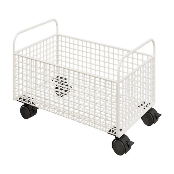 Carrito de libros con ruedas para debajo del escritorio, estante de almacenamiento móvil, ligero y resistente para libros de piso. 38x25x26 centímetros