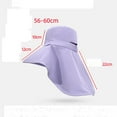 thumbnail image 3 of ZQUUVOU Sun Hat for Women Sun Protection Wide Brim Shawl with Neck Flap Hiking Visor Hat Outdoor Summer Beach Khaki, 3 of 5