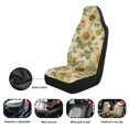 thumbnail image 7 of Glofpot Sunflowers Car Seat Covers 2Pcs Auto Seat Cover Car Accessories with Front Drive Seat Cover Protect Accessories Universal Fit Most Cars, 7 of 7