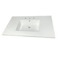 thumbnail image 5 of Fauceture LBT37227W38 Continental 37" x 22" Ceramic Vanity Top with Rectangular Sink, White, 5 of 8