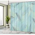 thumbnail image 4 of Ambesonne Green Leaves Shower Curtain, Soft Cold Branches, 69"Wx84"L, Pale Seafoam, 4 of 4