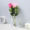 thumbnail image 7 of Joernso Clear Acrylic Book Vase Water Planting Flowers Plants Vase Aesthetic Living Room Bedroom Home Office Decoration Book Lovers Gifts, 7 of 7