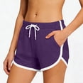 thumbnail image 5 of RYDCOT 3 Pack Womens Pajama Shorts Summer Casual Lounge Sleep Short Soft Comfy Pajama Bottoms with Pocket Purple, 5 of 7