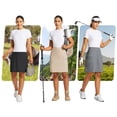 thumbnail image 6 of BALEAF Women's Skorts Skirts Hiking Cargo Skorts Pockets 19" Knee Length Long Athletic Quick Dry Skirts UPF 50 Black L, 6 of 7