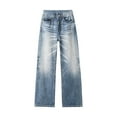 thumbnail image 4 of lmcalzta Mens Jeans Relaxed Straight Jeans Denim Pants Casual Trousers Streetwear(S-5XL), 4 of 8