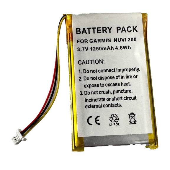 Battery for Garmin Nuvi GPS 255w 205 265wt 200 255 205w 250 260w 255wt 260 200w 270 205wt 255t 205t!