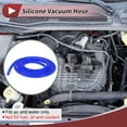 thumbnail image 2 of Unique Bargains 1 Pc for Air and Water Silicone Vacuum Tubing Hose High Temperature Automotive Vacuum Line 6Ft 1/8" 3mm ID 3.5mm Thickness Blue Silicone, 2 of 6