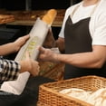 thumbnail image 4 of 2BK Linen Bread Bags with Tie,Pack of 4 Natural Unbleached Bread Bags,Reusable Drawstring Bag for Loaf, Baguette and Homemade Bread Storage, 4 of 8