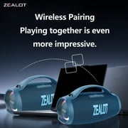 ZEALOT S98 160W Portable Bluetooth Speaker Waterproof Outdoor Subwoofer Blue