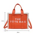 thumbnail image 2 of Bolsa de viaje de cuero de PU cuadrados de letras de moda Casual suave para compras de niñas JShteea Para Estrenar, 2 of 8