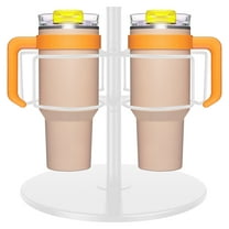Rotatable Cup Organizer for 40oz Cup Carbon Steel Rotating Tumbler Holder with 3 Slots Water Bottle Storage Rack Space Saving Rotating Cup Holder Cup Accessories for Kitchen