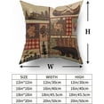 thumbnail image 5 of Rustic Bear Pillow Covers 16x16 inch Square Cotton Country Deer Pillow Covers Indoor and Outdoor Throw Pillow Covers Decorative for Couch/Bed/Living Room (Pack of 2), 5 of 6