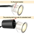 thumbnail image 2 of Recessed LED deck light with protective shell outdoor landscape lighting waterproof, 2 of 5