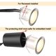 thumbnail image 2 of Focos LED empotrables para exteriores de 16 LED, IP67 a prueba de agua, focos empotrables para techo de cubierta de madera, 0.6W DC12V blanco frío, mini kit de luz de camino [Clase de eficiencia energética A+] oso de fresa Electrónica, 2 of 5