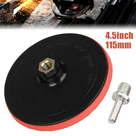 

BAMILL 115mm4.5 Backing Pad M14 Angle Grinder Hook and Loop Pad with Drill Attachment