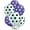 Purple & Silver, variant on PMU Polka Dot Balloons - Multicolor Small Balloons for Birthdays, Weddings, Christmas, Halloween Anniversaries, Baby Shower & Party Favors Supplies - 11 Inch Purple & Silver, Pkg/25