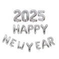 thumbnail image 2 of Globos de Feliz Año Nuevo Plateados, Globos Números, Globos 2025 para Suministros de Fiesta de Nochevieja 2025, 2 of 5