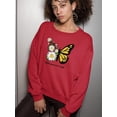 thumbnail image 2 of Make Your Own Magic W Daisies Sweatshirt Women -Image by Shutterstock, Female 5X-Large, 2 of 4