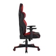 thumbnail image 4 of Posh Living Joann 360 Swivel Modern Faux Leather Game Chair in Red/Black, 4 of 8