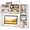 White-4, variant on SolaceHue Desktop Bookshelf, 37" Countertop Storage Hutch with 7 Cubes & 3 Adjustable Shelves, 3-Tier Desk Display Rack Organizer, Multipurpose Wood Desktop Hutch for Dorm Home Office (White)