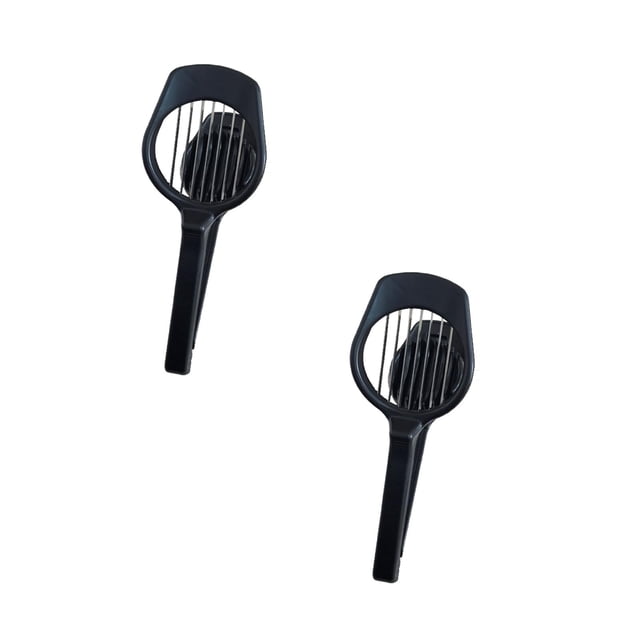 Oleegame 2 Pcs Coupe-Frites pour Pommes de Terre Dattes Rouges Trancheurs de Fraises Éplucheur de Fruits Coupeur Séparateur de Pulpe Plastique Noir