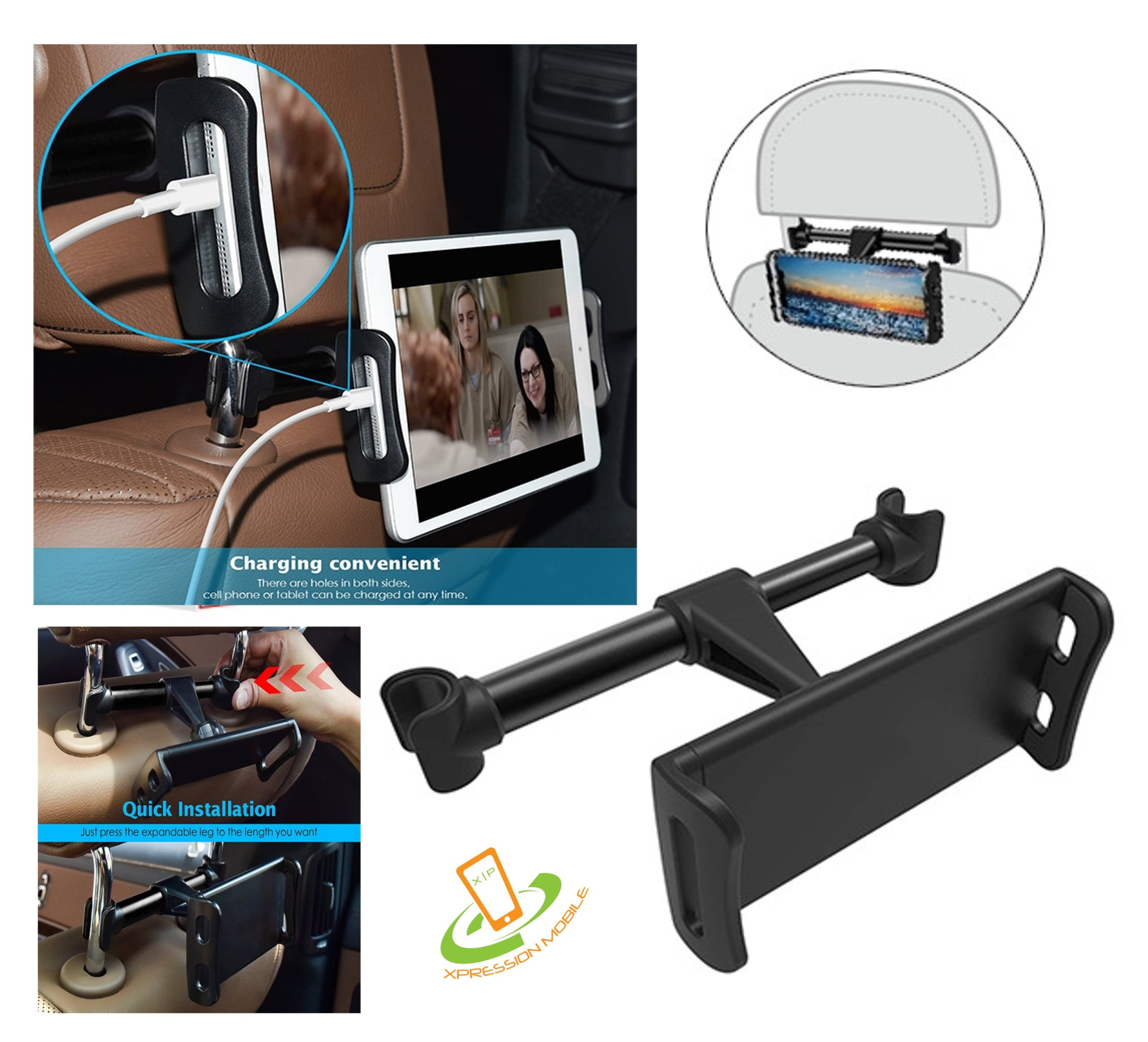tablet headrest mount walmart